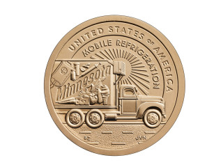 В США выпустят монету 2026 года с мобильной холодильной установкой