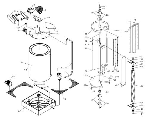 Льдогенератор чешуйчатого льда Geneglace F250 ABF (6500-10000 кг/сут.)